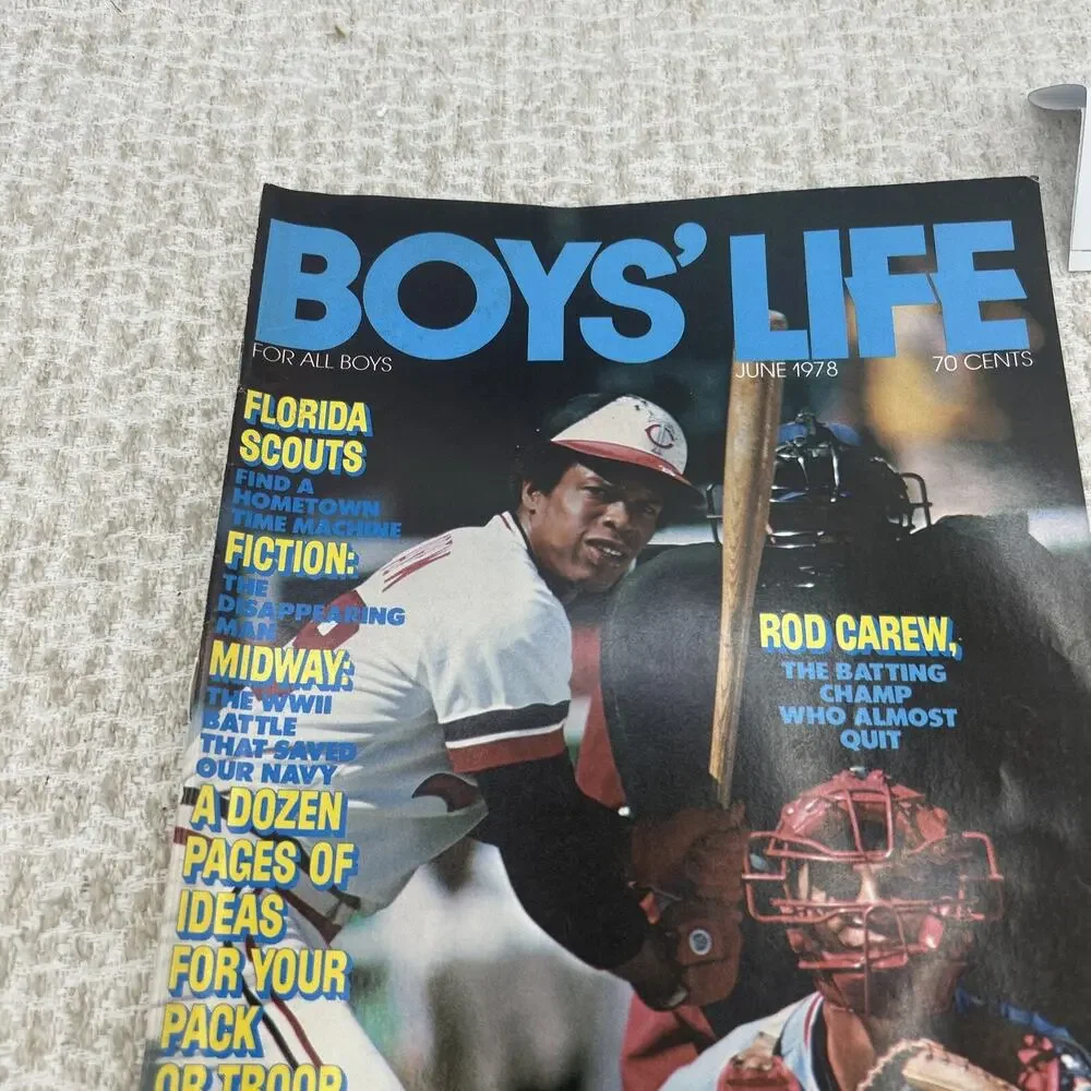 Boys' Life Magazine June 1978 Rod Carew, The Batting Champ Who Almost Quit